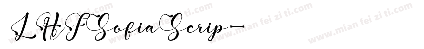  LHFSofiaScrip字体转换
